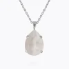 Caroline Svedbom Mini Drop Halsband / Electric White (Rhodium)