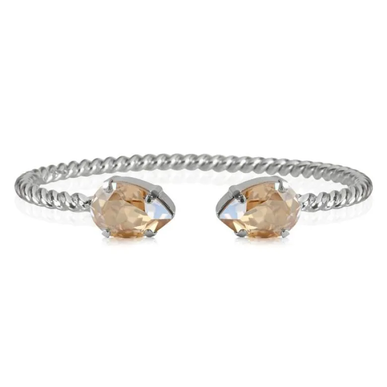 Caroline Svedbom Mini Drop Armband Rhodium / Golden Shadow