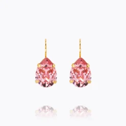 Caroline Svedbom Mini Drop Clasp Örhängen/ Light Rose (Guld)