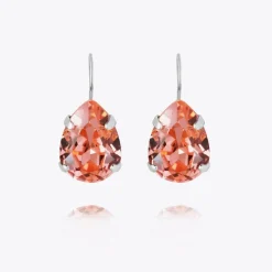 Caroline Svedbom Mini Drop Clasp Örhängen/ Rose Peach (Rhodium)