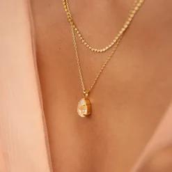 Caroline Svedbom Mini Drop Halsband/ Ivory Cream Delite