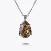 Caroline Svedbom Mini Drop Halsband/ Greige (Rhodium)