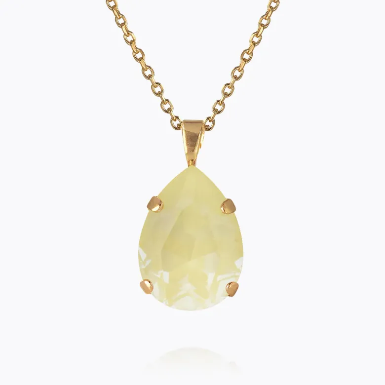 Caroline Svedbom Mini Drop Halsband / Soft Yellow (Guld)