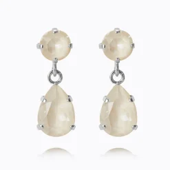 Caroline Svedbom Mini Drop Örhängen/ Linen Ignite (Rhodium)