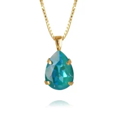 Caroline Svedbom Mini Drop Halsband Guld / Laguna Delite