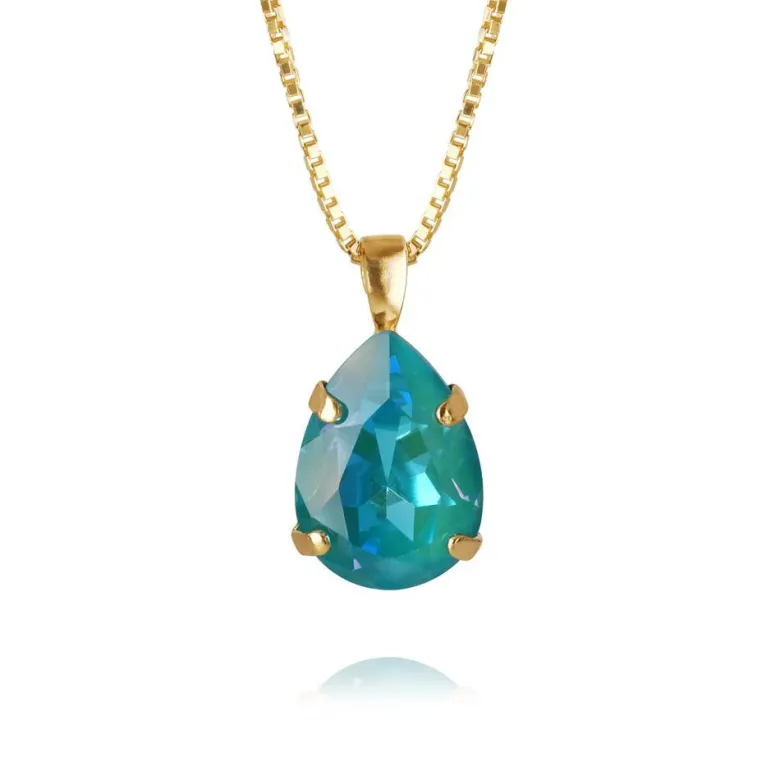Caroline Svedbom Mini Drop Halsband Guld / Laguna Delite
