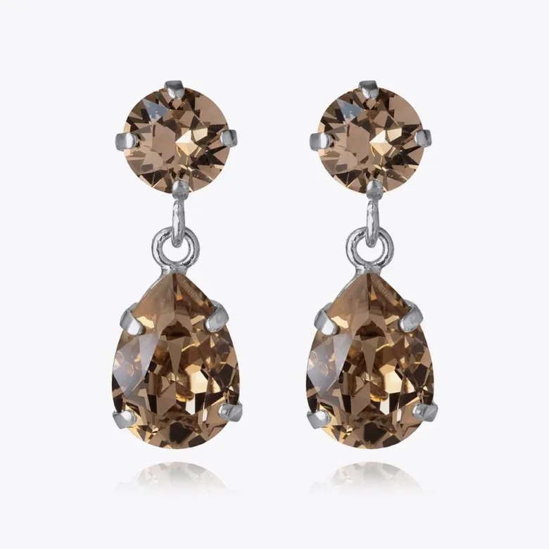 Caroline Svedbom Mini Drop Örhängen/ Greige (Guld)