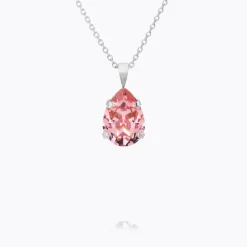 Caroline Svedbom Mini Drop Halsband/ Light Rose (Rhodium)