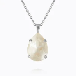 Caroline Svedbom Mini Drop Halsband/ Linen Ignite (Rhodium)