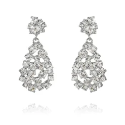 Caroline Svedbom Mini HannaÖrhängen / Crystal (Rhodium)