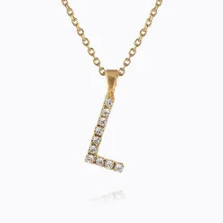 Caroline Svedbom Mini Letter L Halsband (Guld)