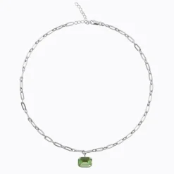 Caroline Svedbom Mini Lydia Halsband / Peridot (Rhodium)