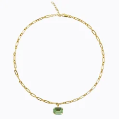 Caroline Svedbom Mini Lydia Halsband / Peridot (Guld)