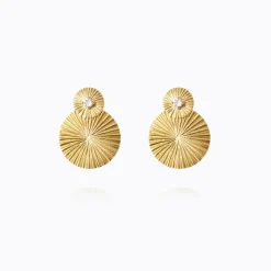 Caroline Svedbom Mini Odessa Örhängen/ Crystal (Guld)