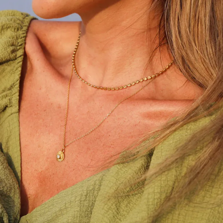 Caroline Svedbom Mini Odessa Halsband/ Crystal (Guld)