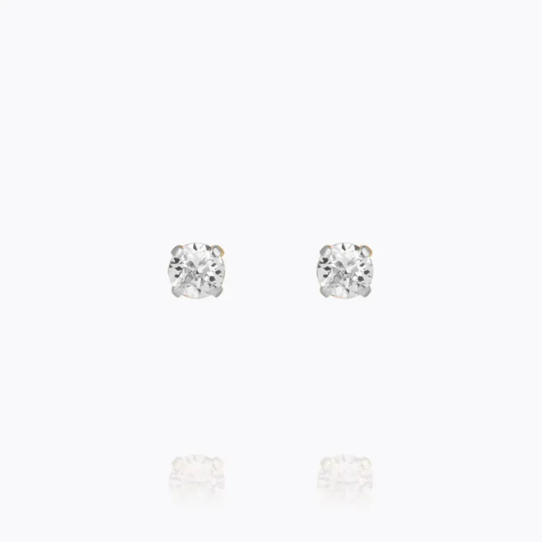 Caroline Svedbom Mini Stud Örhängen/ Crystal (Rhodium)