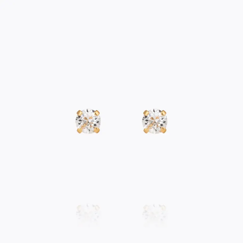 Caroline Svedbom Mini Stud Örhängen/ Crystal (Guld)