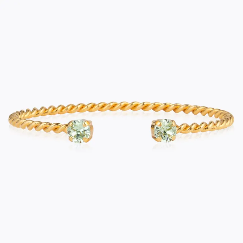 Caroline Svedbom Mini Twisted Armband/ Chrysolite (Guld)