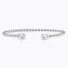 Caroline Svedbom Mini Twisted Armband/ Crystal (Rhodium)