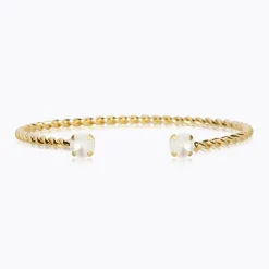 Caroline Svedbom Mini Twisted Armband/ Pearl (Guld)
