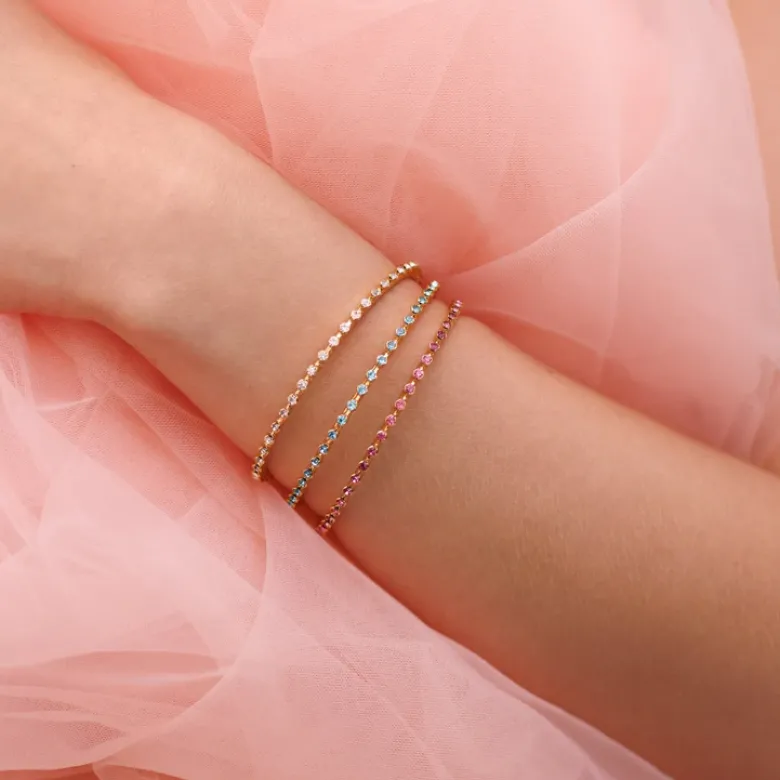Caroline Svedbom Miro Armband / Crystal (Guld)