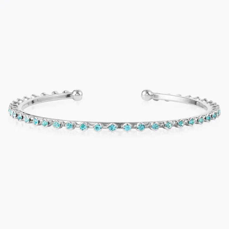 Caroline Svedbom Miro Armband / Light Turquoise (Rhodium)
