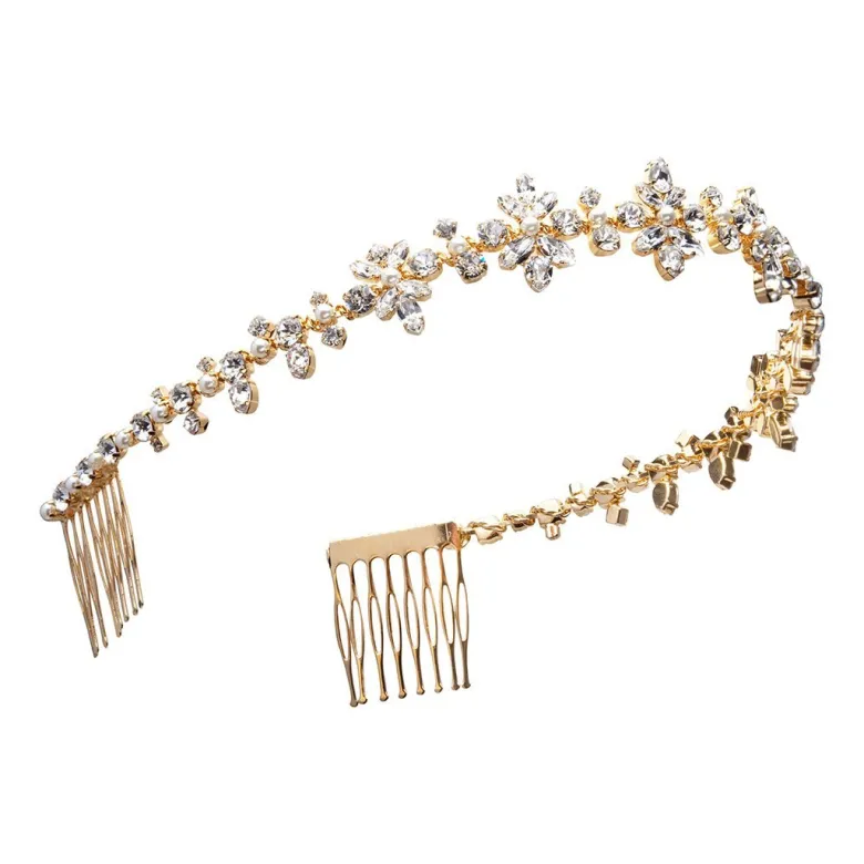 Caroline Svedbom More Than Words Tiara / Crystal (Guld)