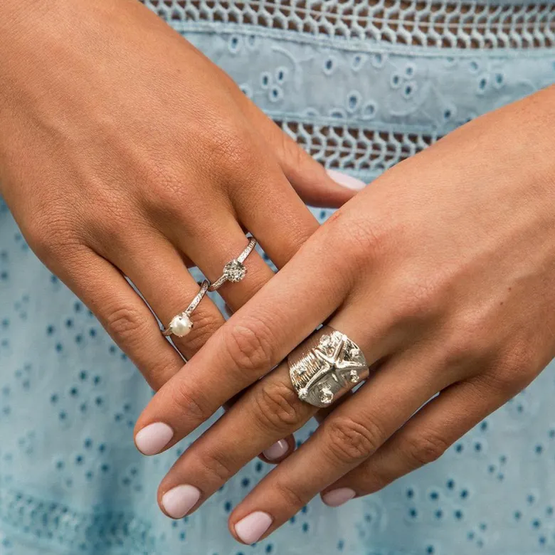 Caroline Svedbom Natti Ring Guld Pearl