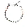 Caroline Svedbom Nicola Armband Rhodium / Pastel Combo