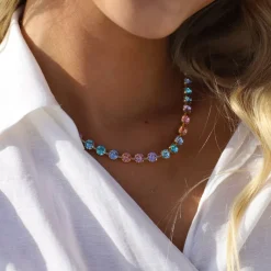 Caroline Svedbom Nicola Halsband/ Candy Combo (Rhodium)