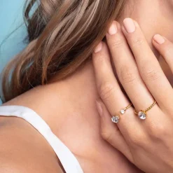 Caroline Svedbom Niki Ring Guld / Crystal