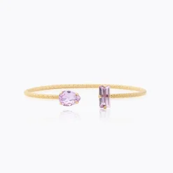 Caroline Svedbom Noelle Armband / Violet – Guld