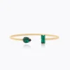 Caroline Svedbom Noelle Armband / Emerald – Guld