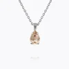 Caroline Svedbom Petite Drop Halsband / Light Silk (Rhodium)