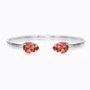 Caroline Svedbom Petite Drop Armband / Rose Peach (Rhodium)