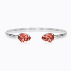 Caroline Svedbom Petite Drop Armband / Rose Peach (Rhodium)