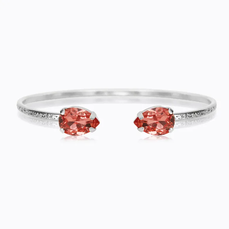 Caroline Svedbom Petite Drop Armband / Rose Peach (Rhodium)