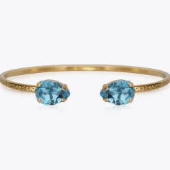 Caroline Svedbom Petite Drop Armband Guld / Aquamarine