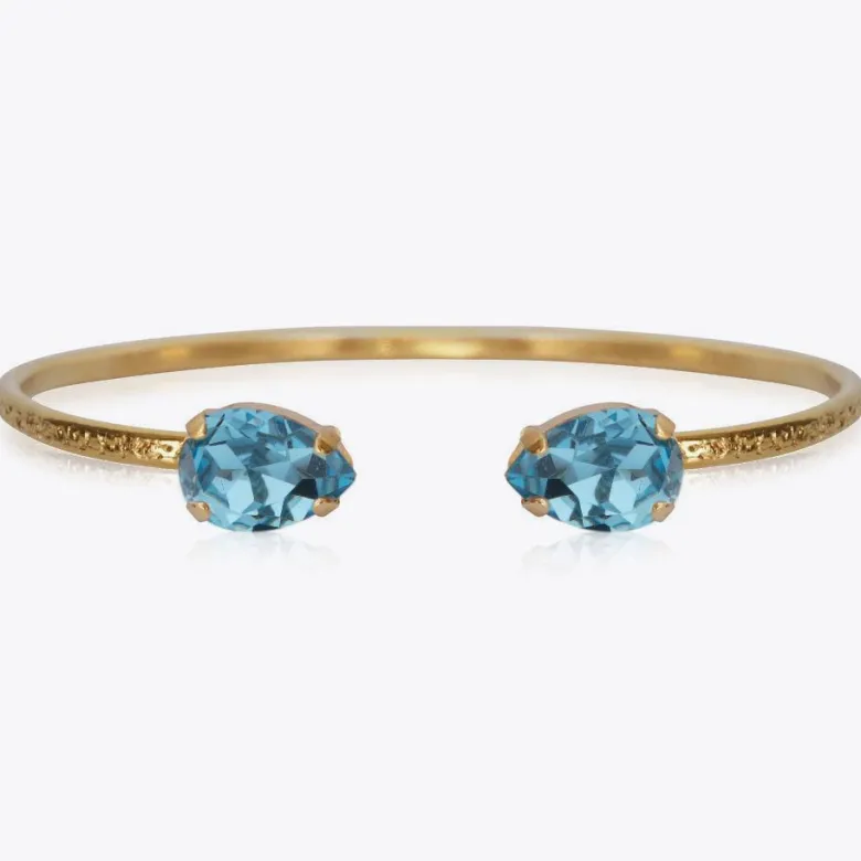 Caroline Svedbom Petite Drop Armband Guld / Aquamarine