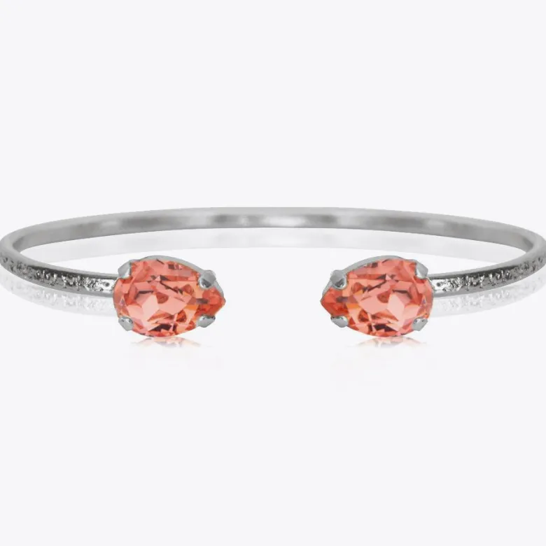 Caroline Svedbom Petite Drop Armband Rhodium / Rose Peach