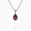 Caroline Svedbom Petite Drop Halsband / Iris (Rhodium)