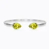 Caroline Svedbom Petite Drop Armband / Citrus Green (Rhodium)