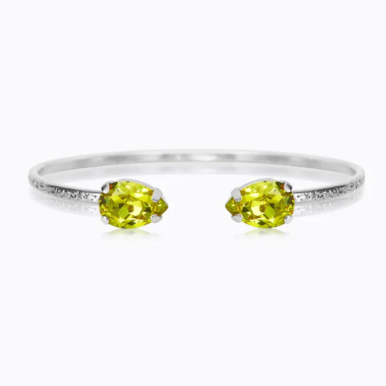 Caroline Svedbom Petite Drop Armband / Citrus Green (Rhodium)