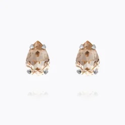 Caroline Svedbom Petite Drop Örhängen / Light Silk (Rhodium)