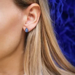 Caroline Svedbom Petite Drop Örhängen / Lapis (Guld)