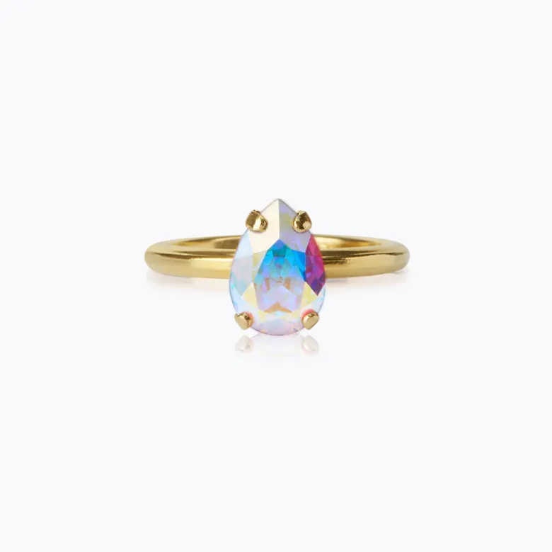 Caroline Svedbom Petite Drop Ring / Aurore Boreale (Guld)