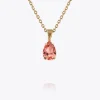 Caroline Svedbom Petite Drop Halsband / Rose Peach (Guld)