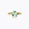 Caroline Svedbom Petite Drop Ring / Chrysolite (Guld)