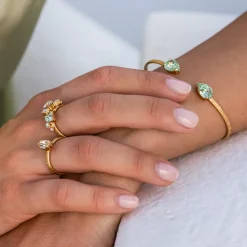 Caroline Svedbom Petite Drop Armband / Chrysolite (Guld)
