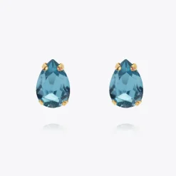 Caroline Svedbom Petite Drop Stud Örhängen / Aquamarine (Guld)